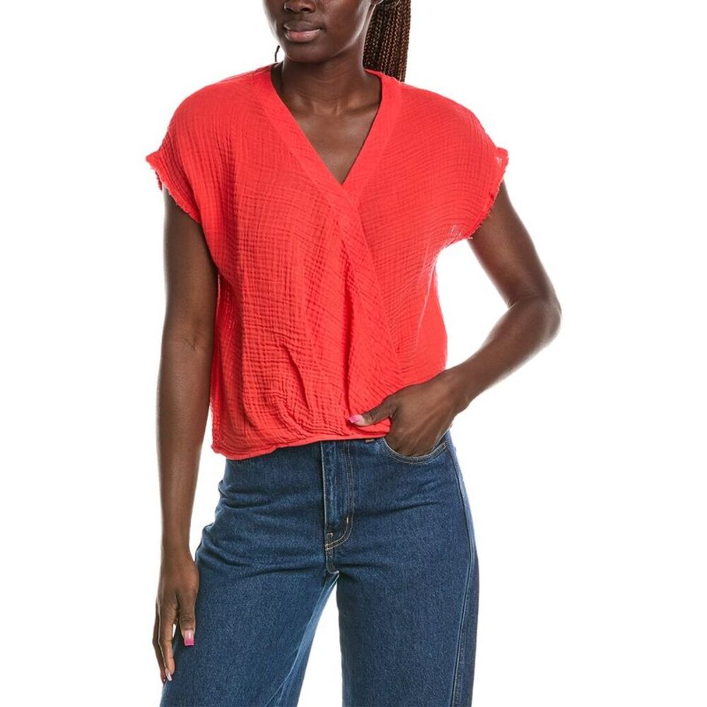 Michael Stars Womens Evie Gauze Top